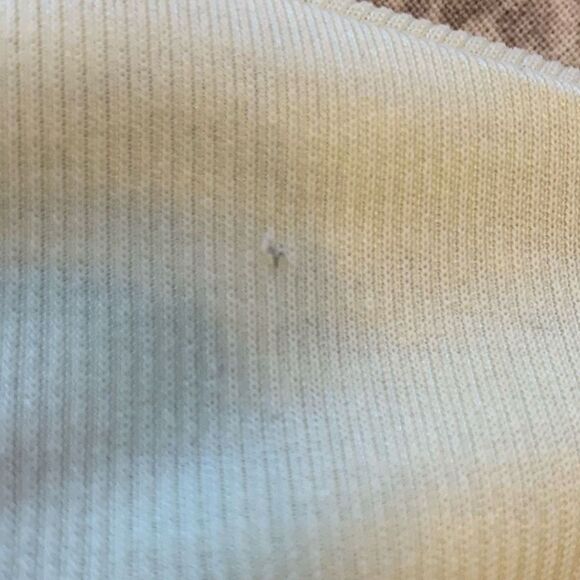 Chico's Pastel Yellow Dolman Short Sleeves Pullover Drapey Blouse Top Size L - Picture 4 of 7